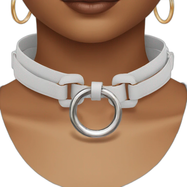 O ring choker  woman emoji