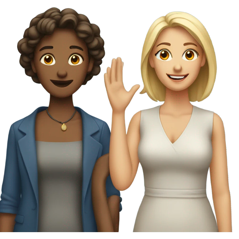 3 women and 1 man  emoji