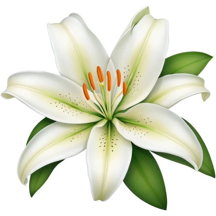 beautiful lily flower with delicate petals emoji