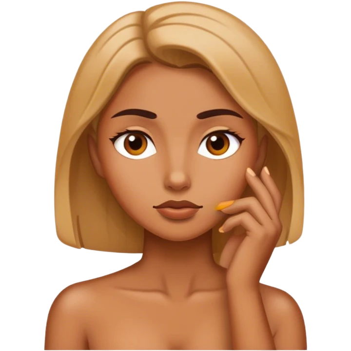 women thinking emoji