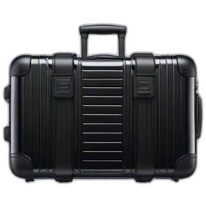 Rimowa black classic cabin emoji
