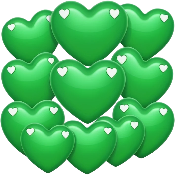 Green hearts emoji