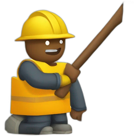 Digger online game player pickaxe blocks emoji