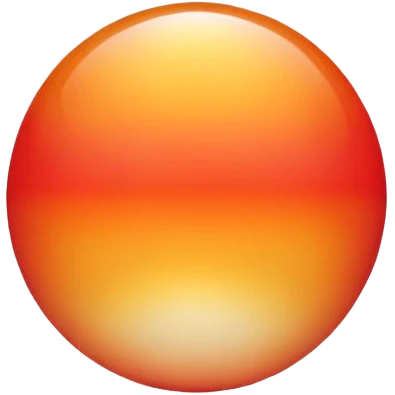 A sunset sun with orange and red gradients emoji