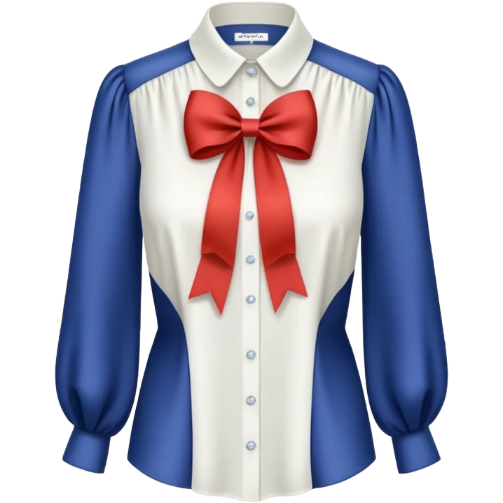 ehit blouse with ribbon emoji