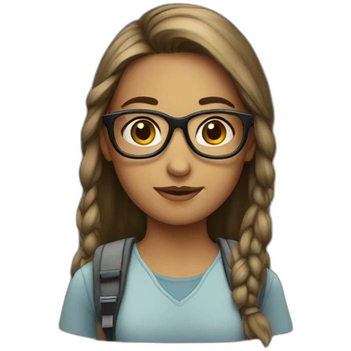 girl nerd emoji