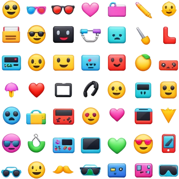 80‘s vibe emojis emoji