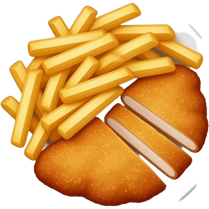 Schnitzel Pommes emoji