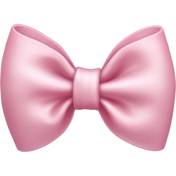 Pale pink bow emoji