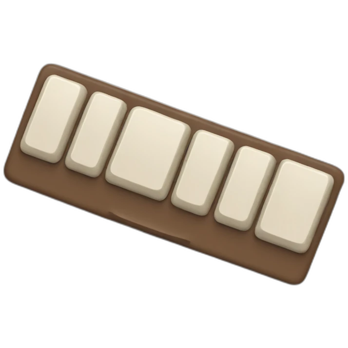 Keyboard with brown mud on it emoji