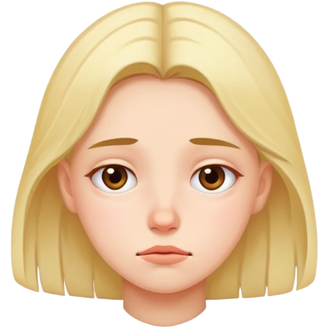 A girl is tired  emoji