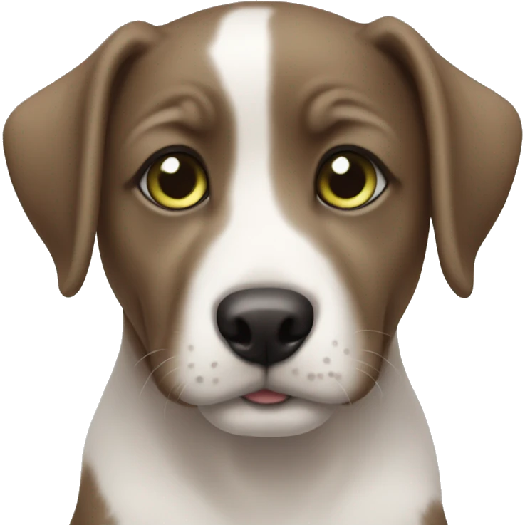 This puppy with sage eyes emoji