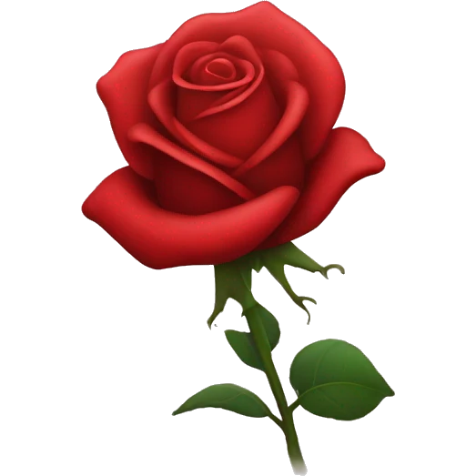 Red rose vibrating emoji