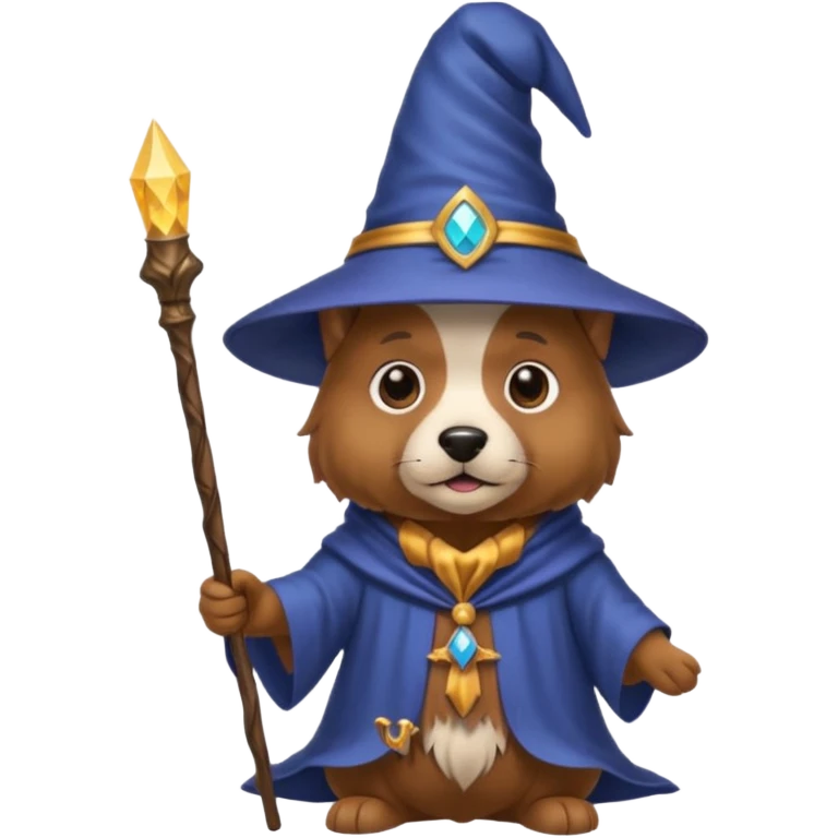 Dog wizard emoji
