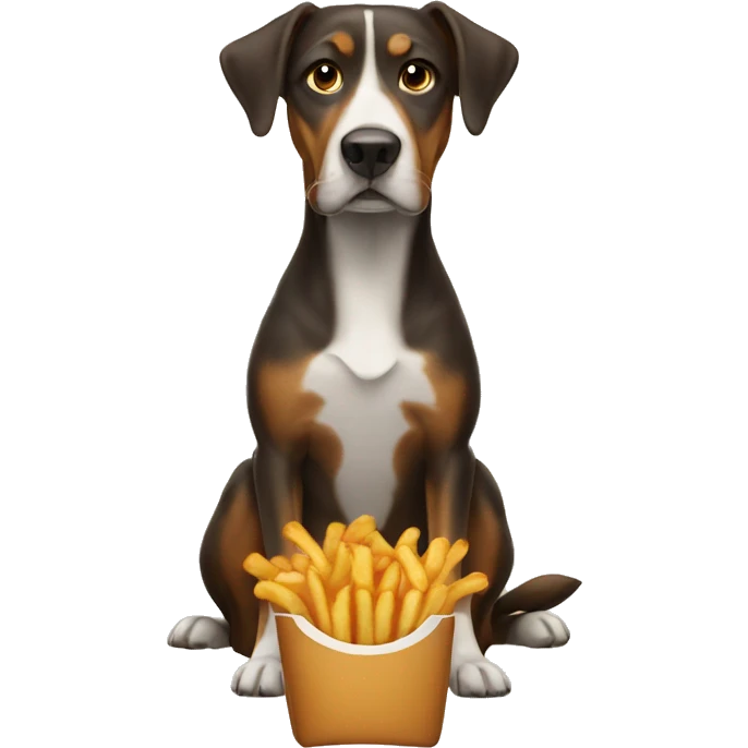 Dog fries emoji