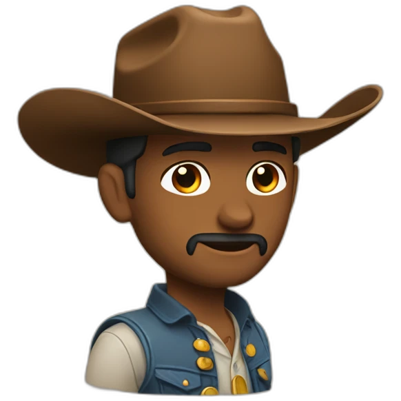 cowboy atirando emoji