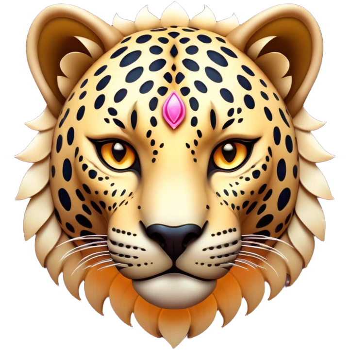 Cinematic Noble Jaguar Portrait Emoji, Poised and elegant, with a sleek, muscular build adorned with striking rosette patterns and intense, focused eyes, Simplified yet sharp and sophisticated features, highly detailed, glowing with a soft, wild luminescence, high shine, intelligent and graceful, stylized with an air of untamed nobility, focused and alert, soft glowing outline, capturing the essence of a watchful guardian that feels as though it could step out of the screen with effortless authority! emoji