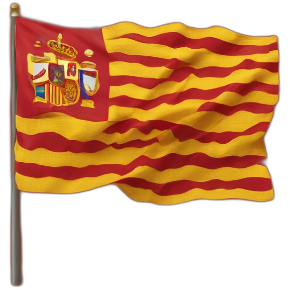 crea una bandera de la 2 república española que esté tachada con una X roja emoji