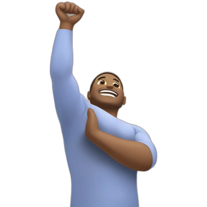 thanks the sky with the arms open emoji