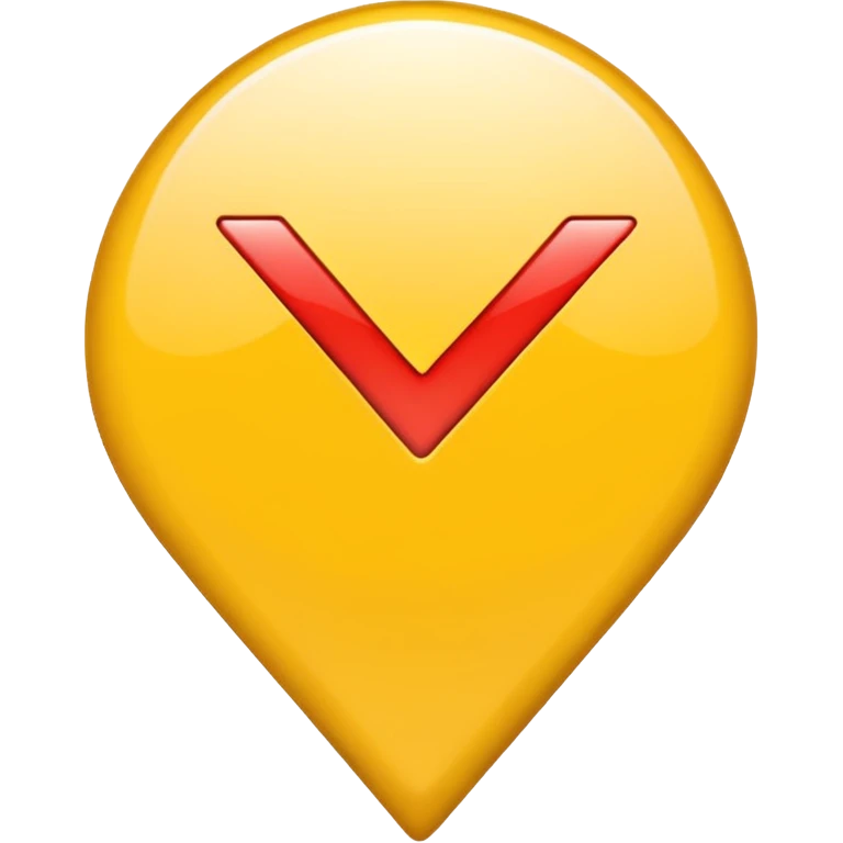 Желтая галочка без фона  emoji