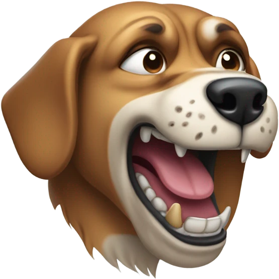 Angry dog emoji