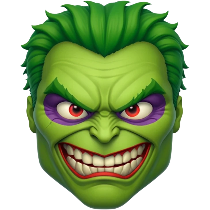 Joker hulk face emoji