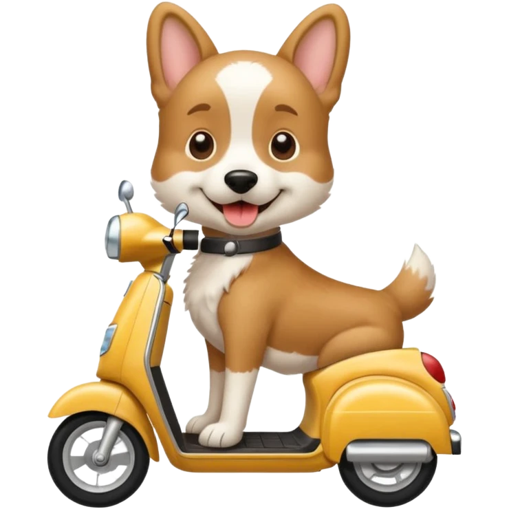 Dog on a scooter emoji