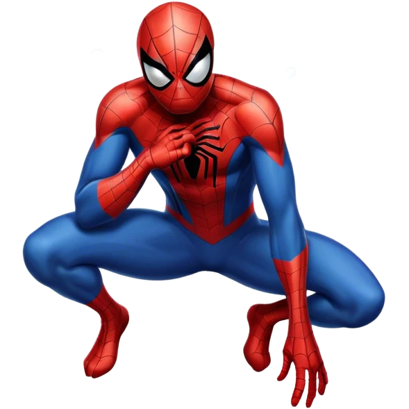 Spiderman crying  emoji