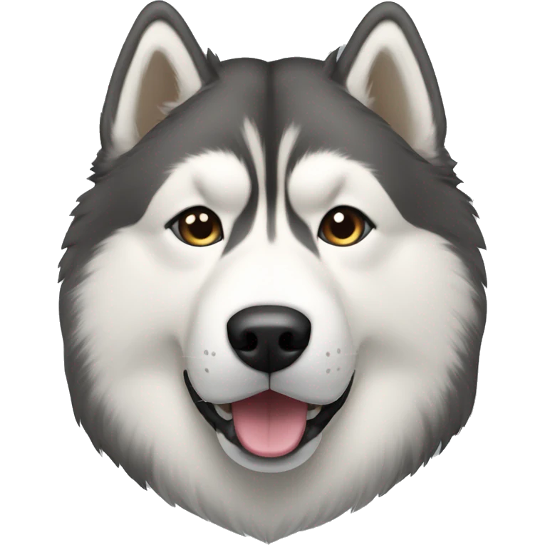 Alaskan Malamute head emoji