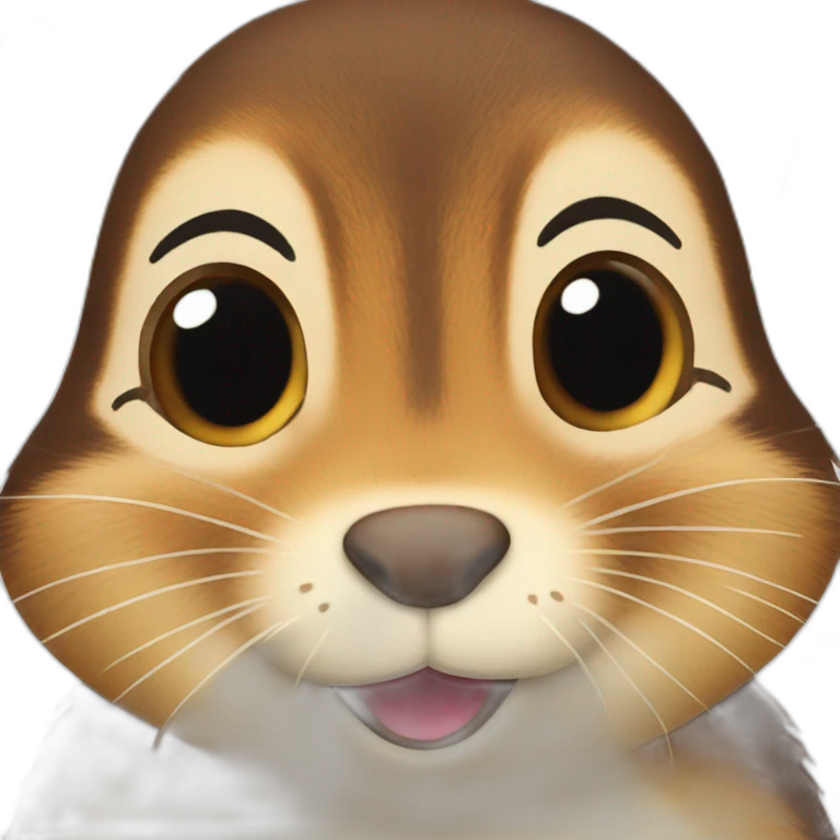 chipmunk-with-kiss-mouth emoji