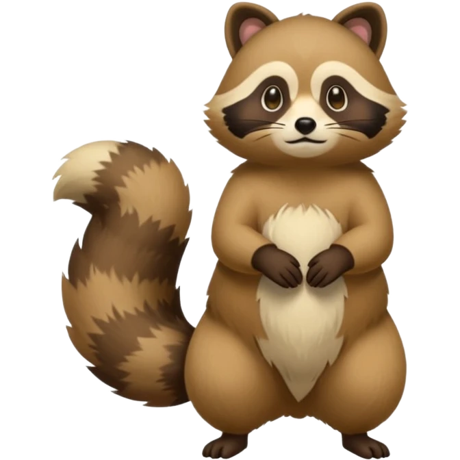 Cacomistle-tanuki-Manx-oncilla-animal-hybrid (full body) emoji