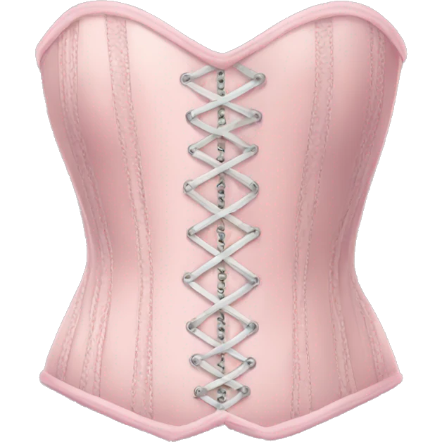 Pastel pink corset  emoji