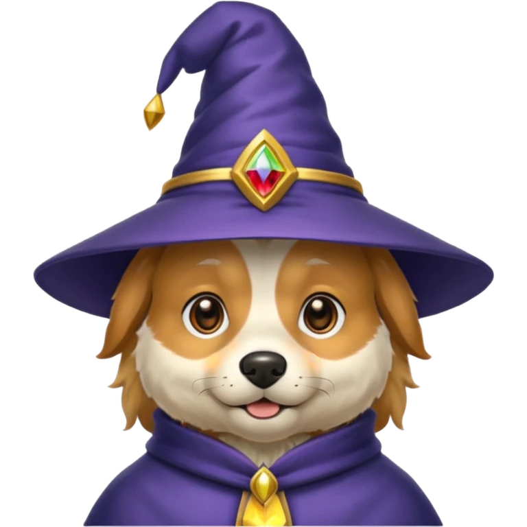 Dog wizard emoji