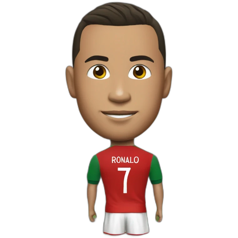 Ronaldo avec un maillot du portugal a la Coupe Du Monde emoji