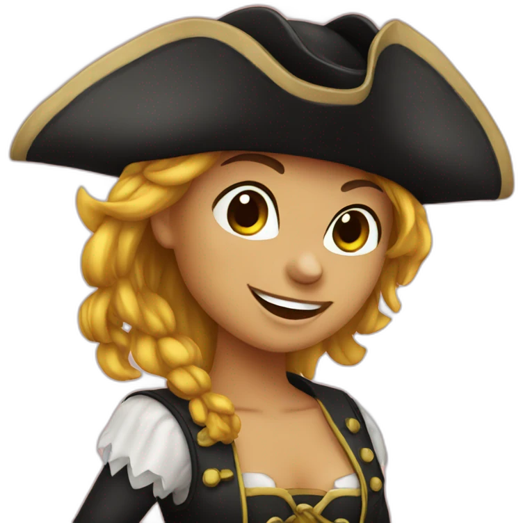 a pirate girl emoji