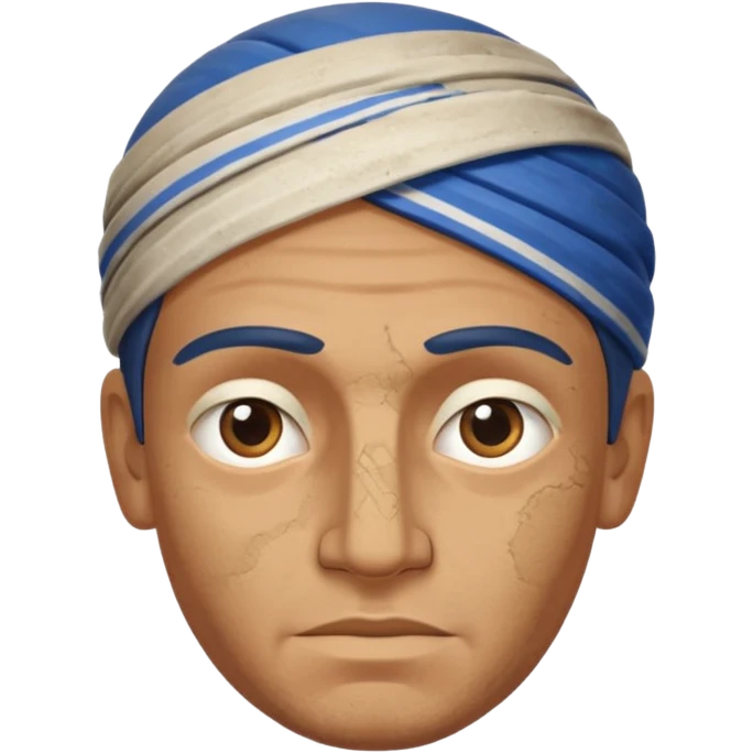 Male santoriny head emoji