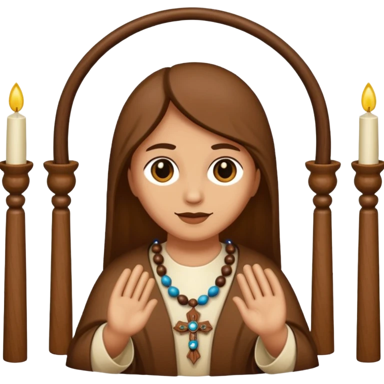 Rosario catolico. Con 10 cuentas por misterio y un solo centro  emoji