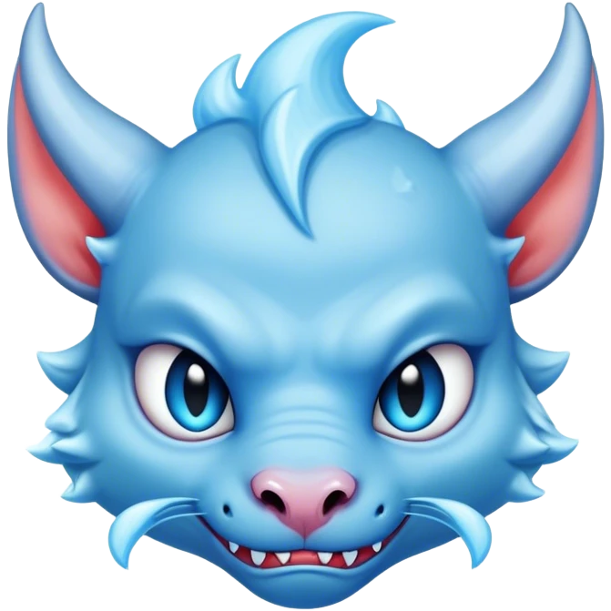 Cute frozen devil emoji