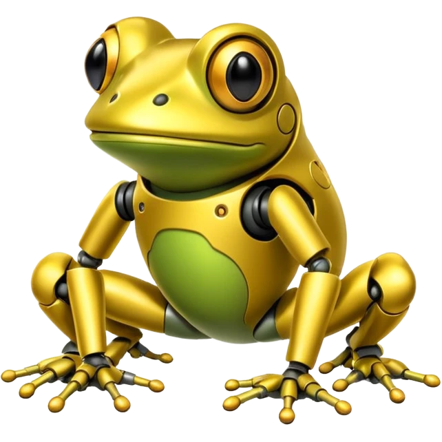 robot yellow frog emoji