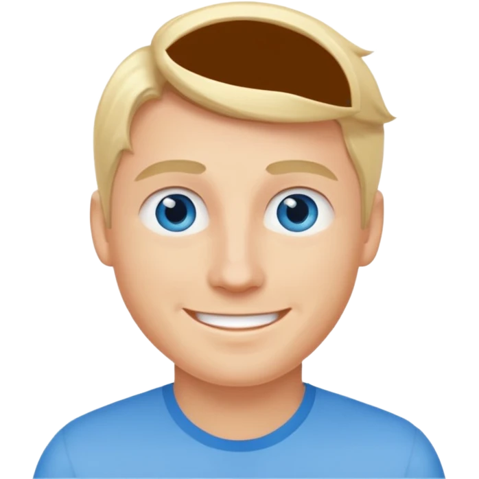 smiling blond man emoji