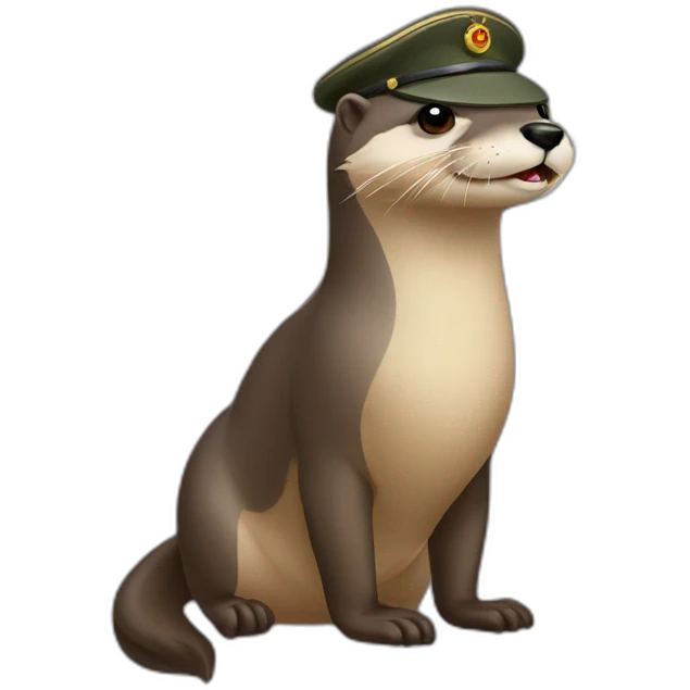 Loutre militaire emoji