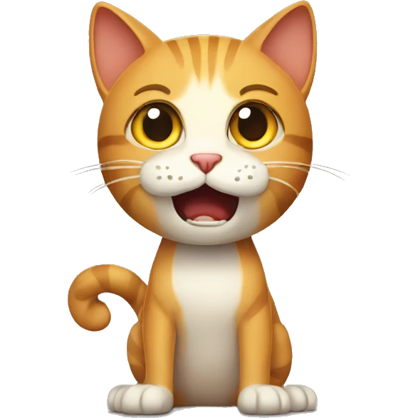 panic cat emoji