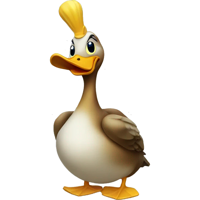 Duck with a horn emoji