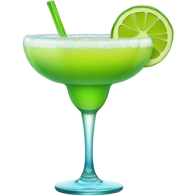 Giant margarita in colored glass emoji