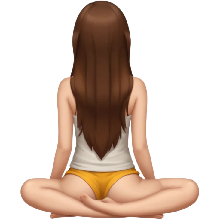 Sexy girl showing her ass without clothes emoji