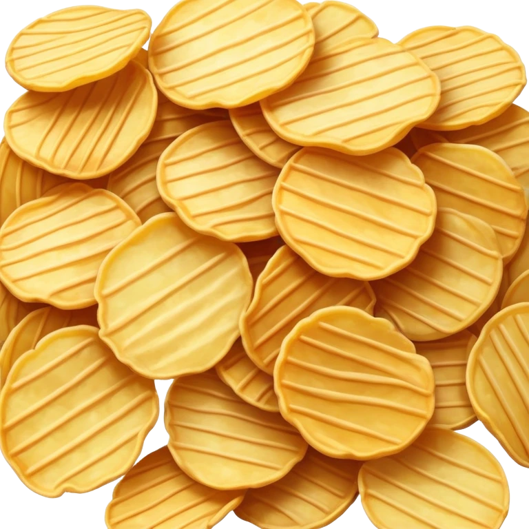 rippled potato chips with ridges emoji