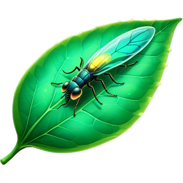 FIREFLY ON THE LEAF emoji