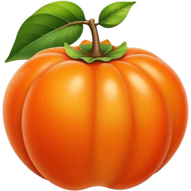 persimmon in the sunshine emoji