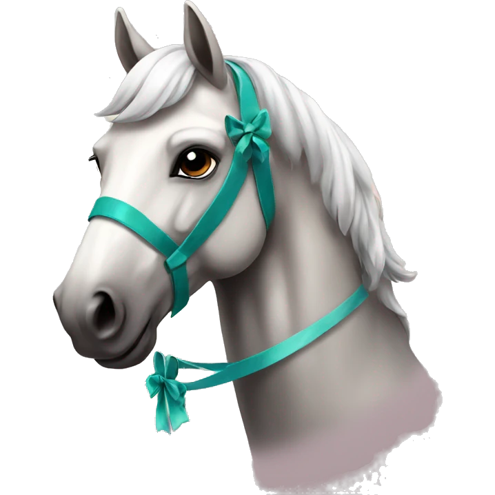 Horse with bow emoji