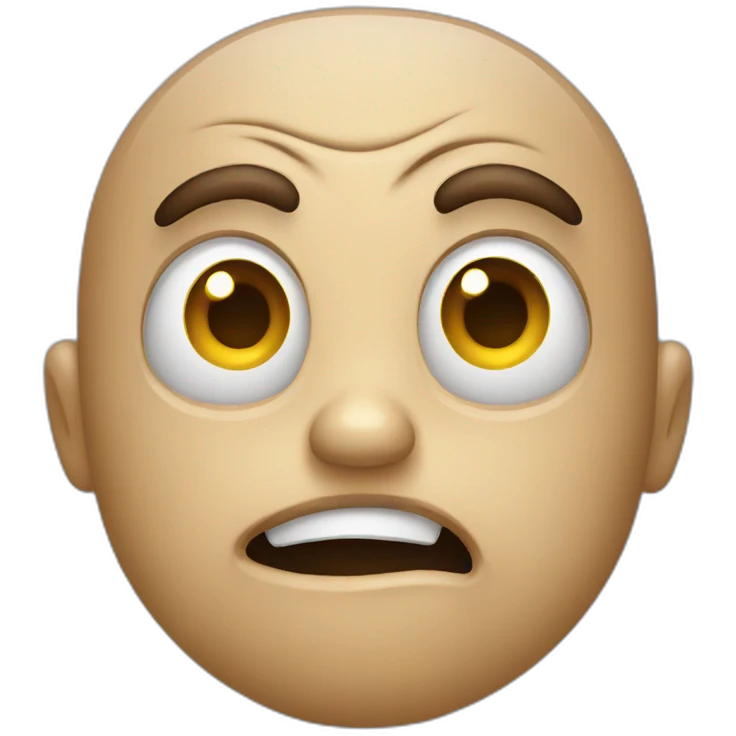 scary face emoji